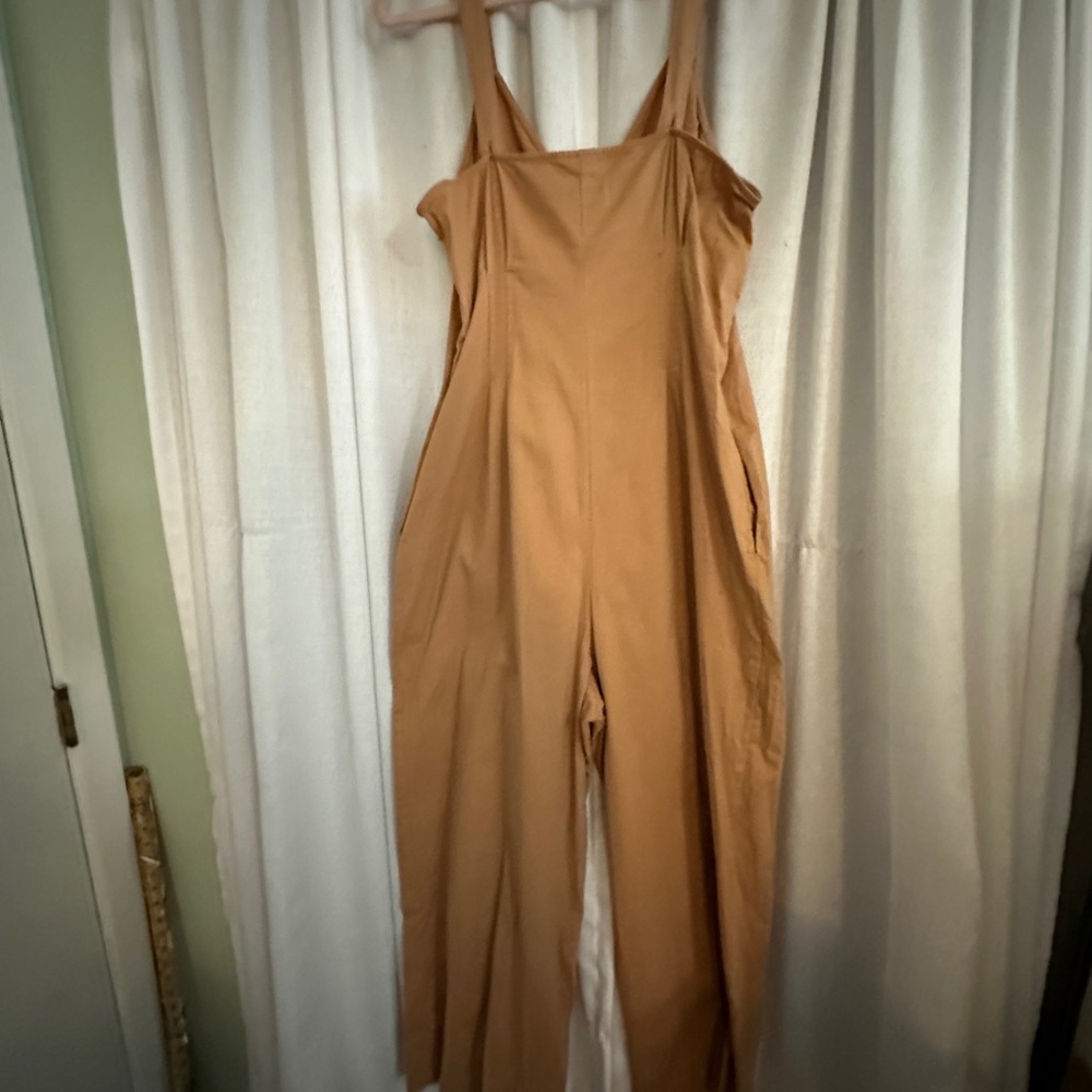 Universal Thread Camel Button-Front Jumpsuit - image 5